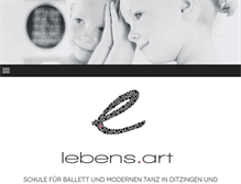 Tablet Screenshot of lebensart-einzigartig.de